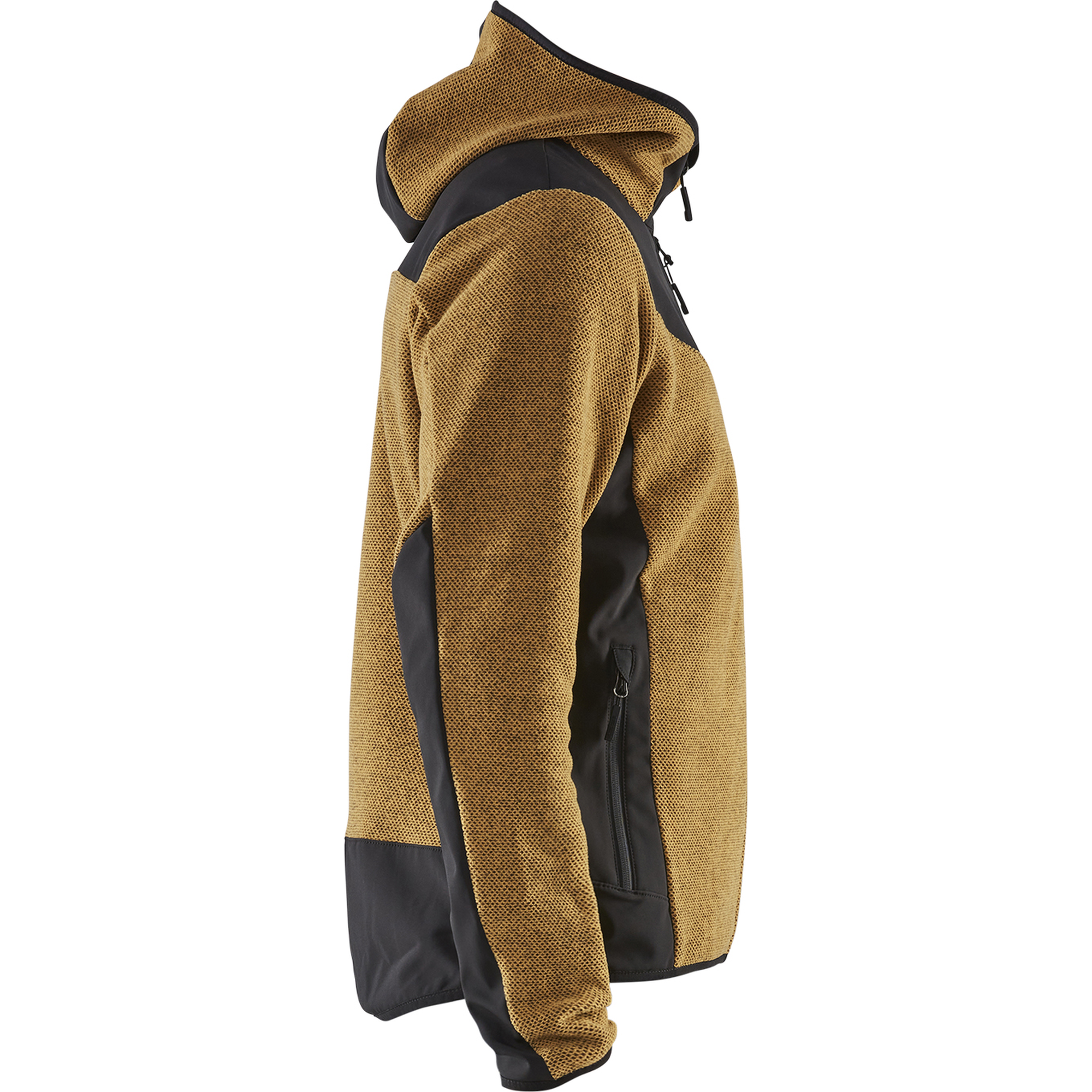 Blaklader Softshell Knitted Jacket, Honey Gold/Black (2)
