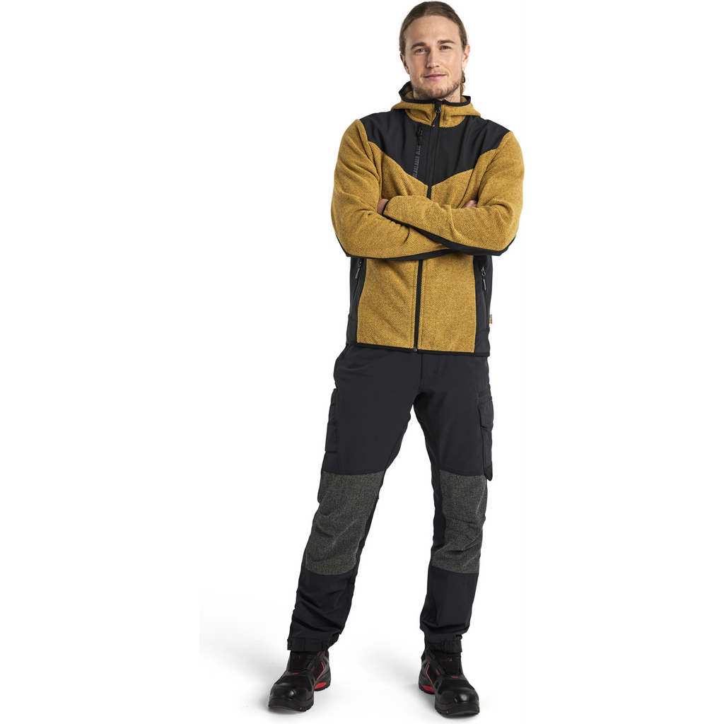 Blaklader Softshell Knitted Jacket, Honey Gold/Black (5)