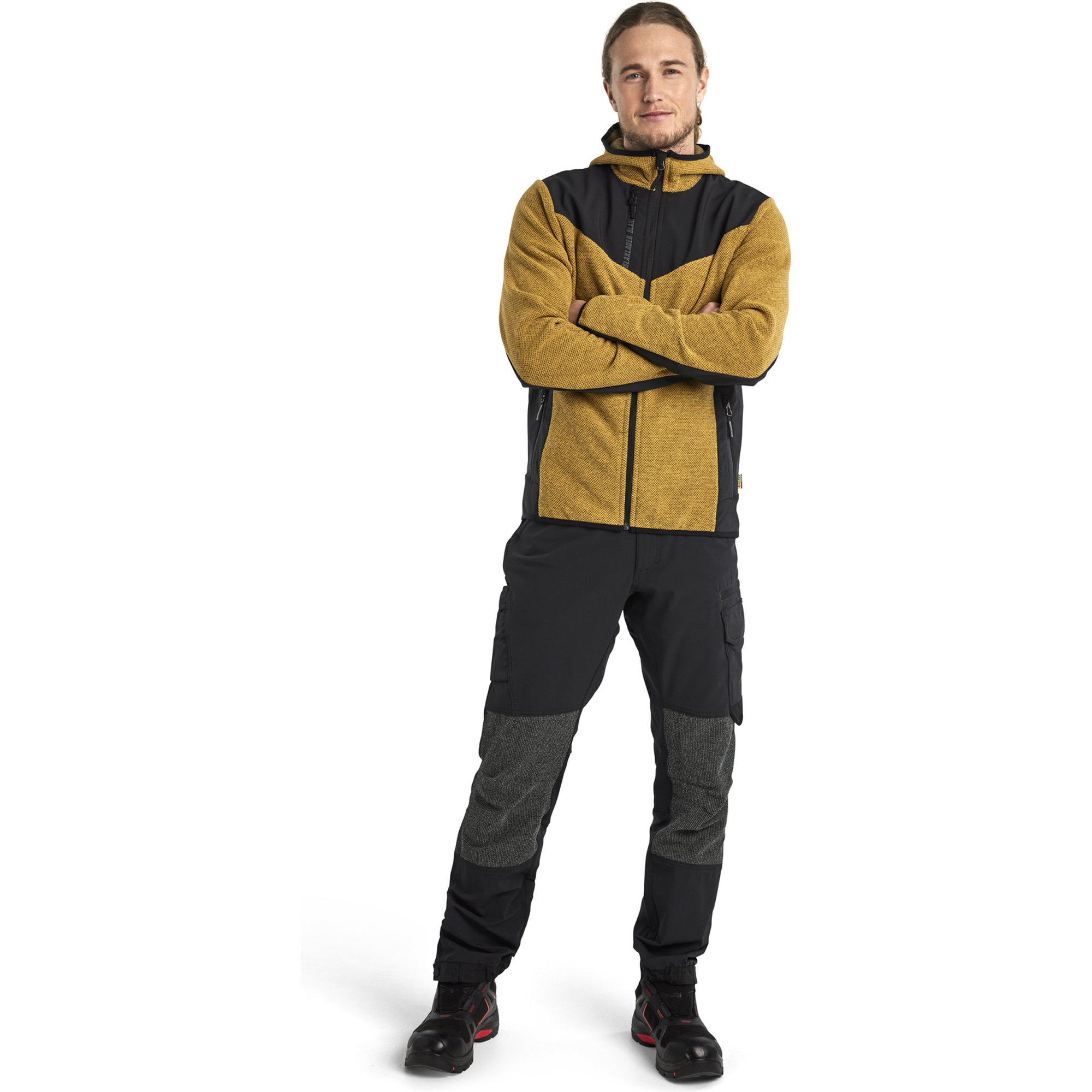 Blaklader Softshell Knitted Jacket, Honey Gold/Black (5)