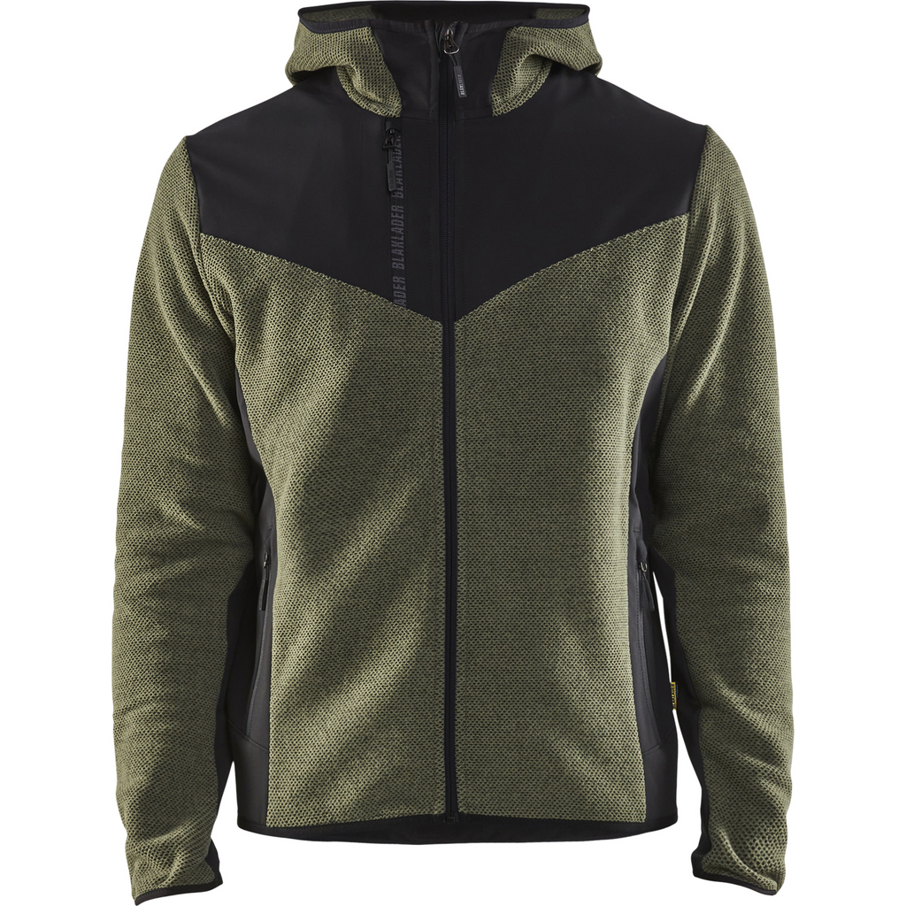 Blaklader Softshell Knitted Jacket, Autumn Green/Black