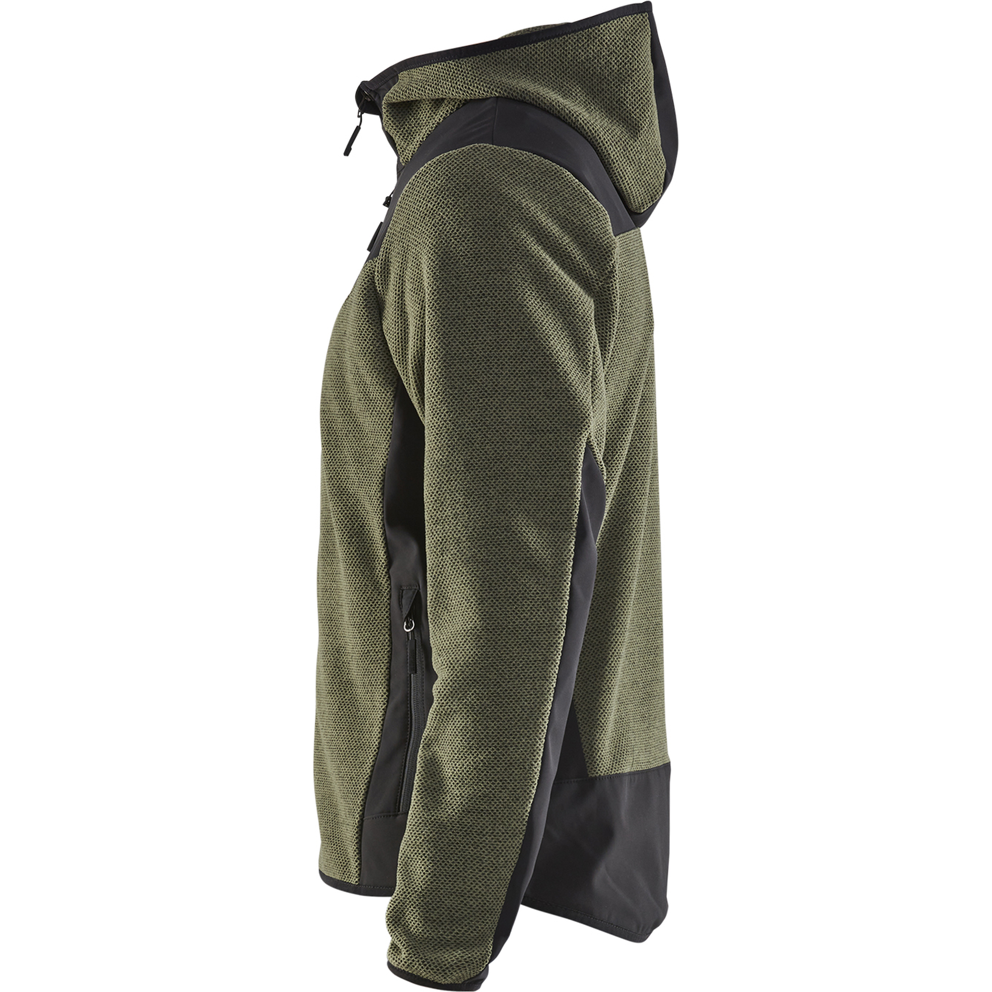 Blaklader Softshell Knitted Jacket, Autumn Green/Black (3)