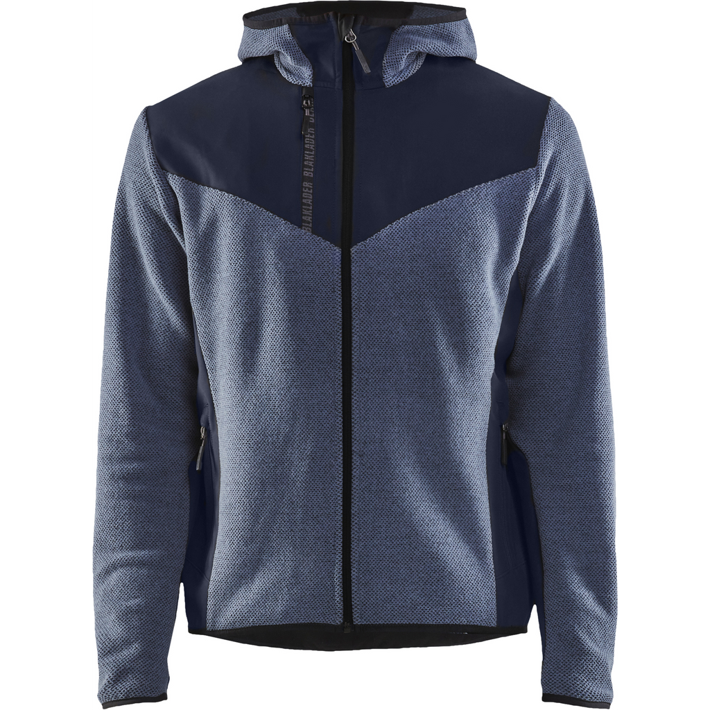 Blaklader Softshell Knitted Jacket, Pigeon Blue/Dark Navy