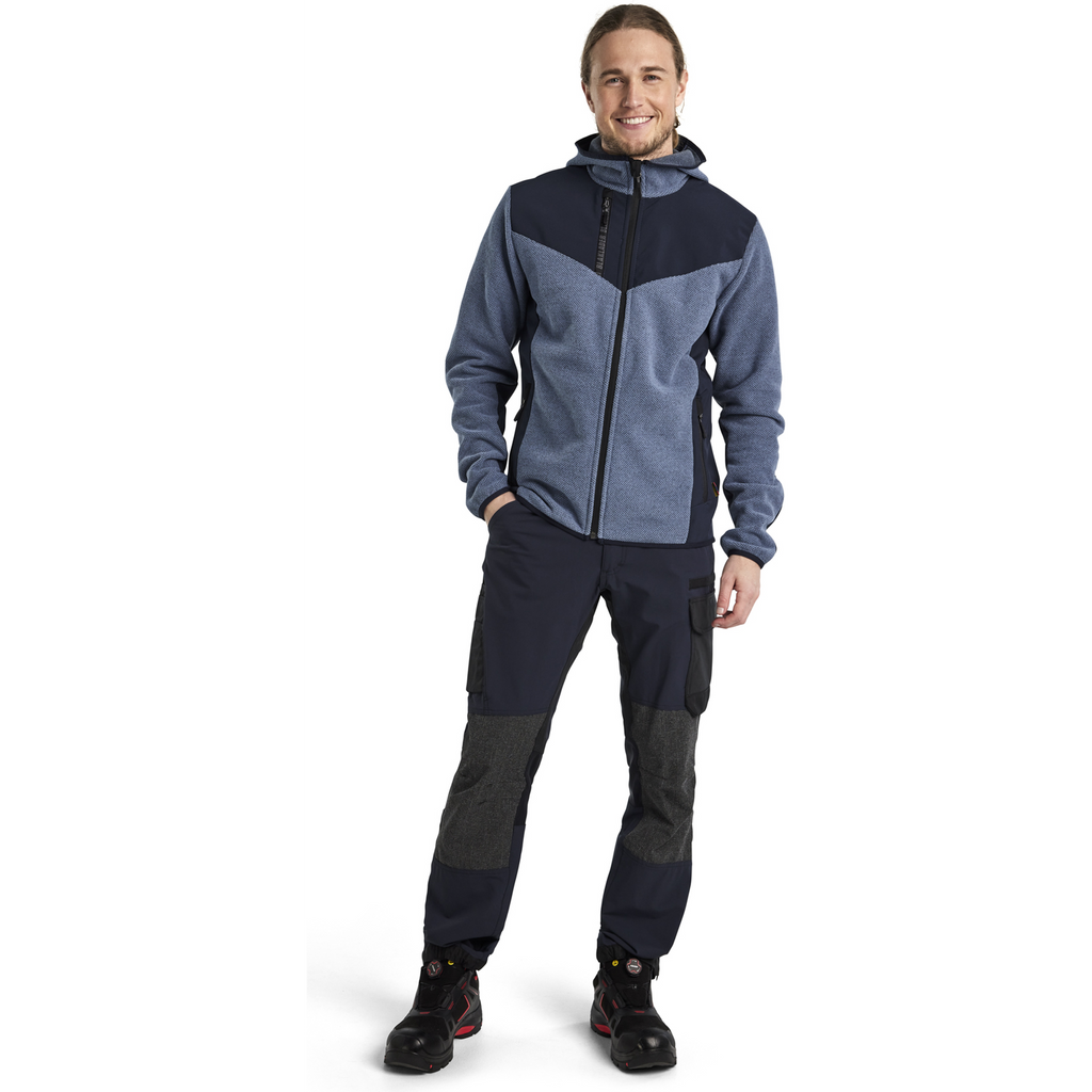 Blaklader Softshell Knitted Jacket, Pigeon Blue/Dark Navy (5)