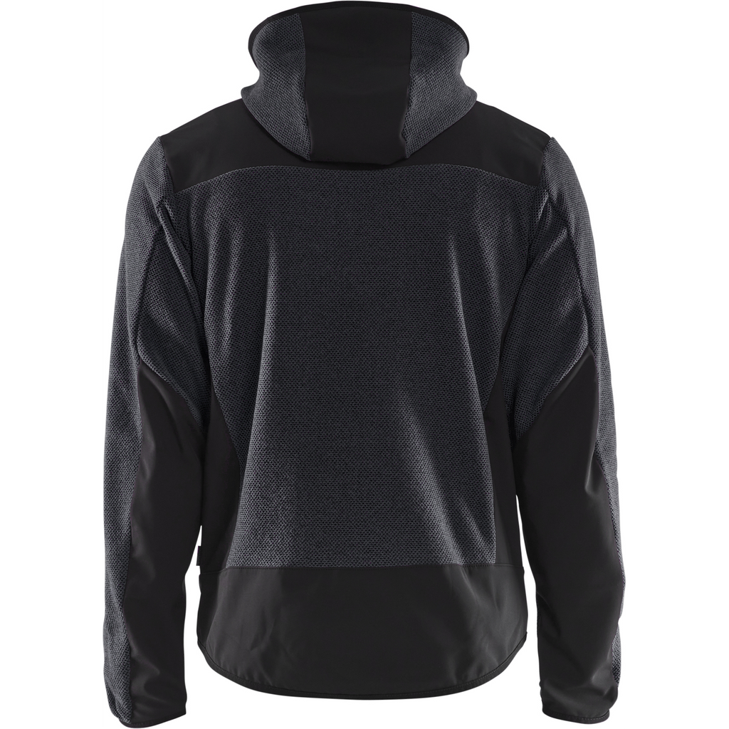 Blaklader Softshell Knitted Jacket, Dark Grey/Black (4)