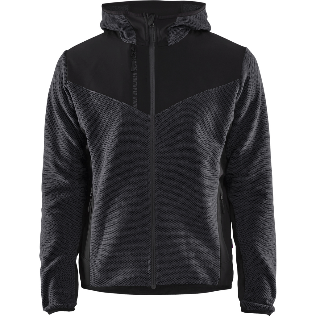 Blaklader Softshell Knitted Jacket, Dark Grey/Black