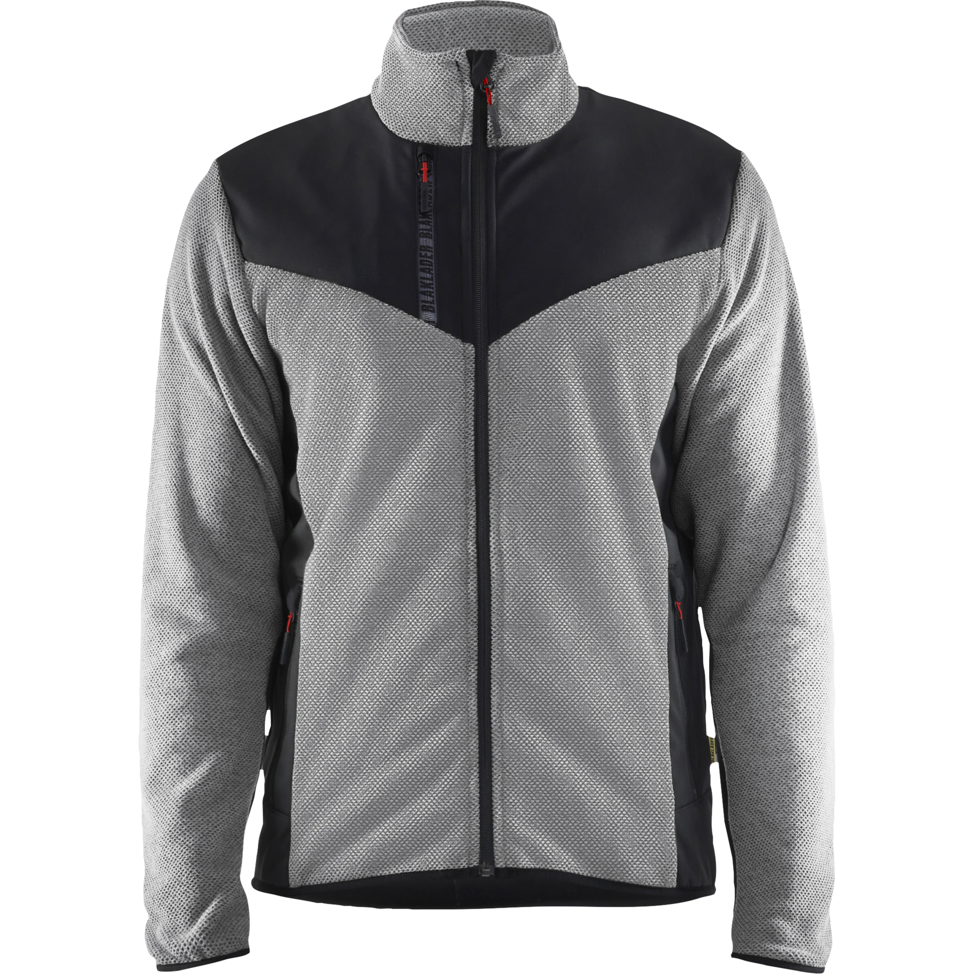 Blaklader Softshell Knitted Jacket, Grey Melange/Black