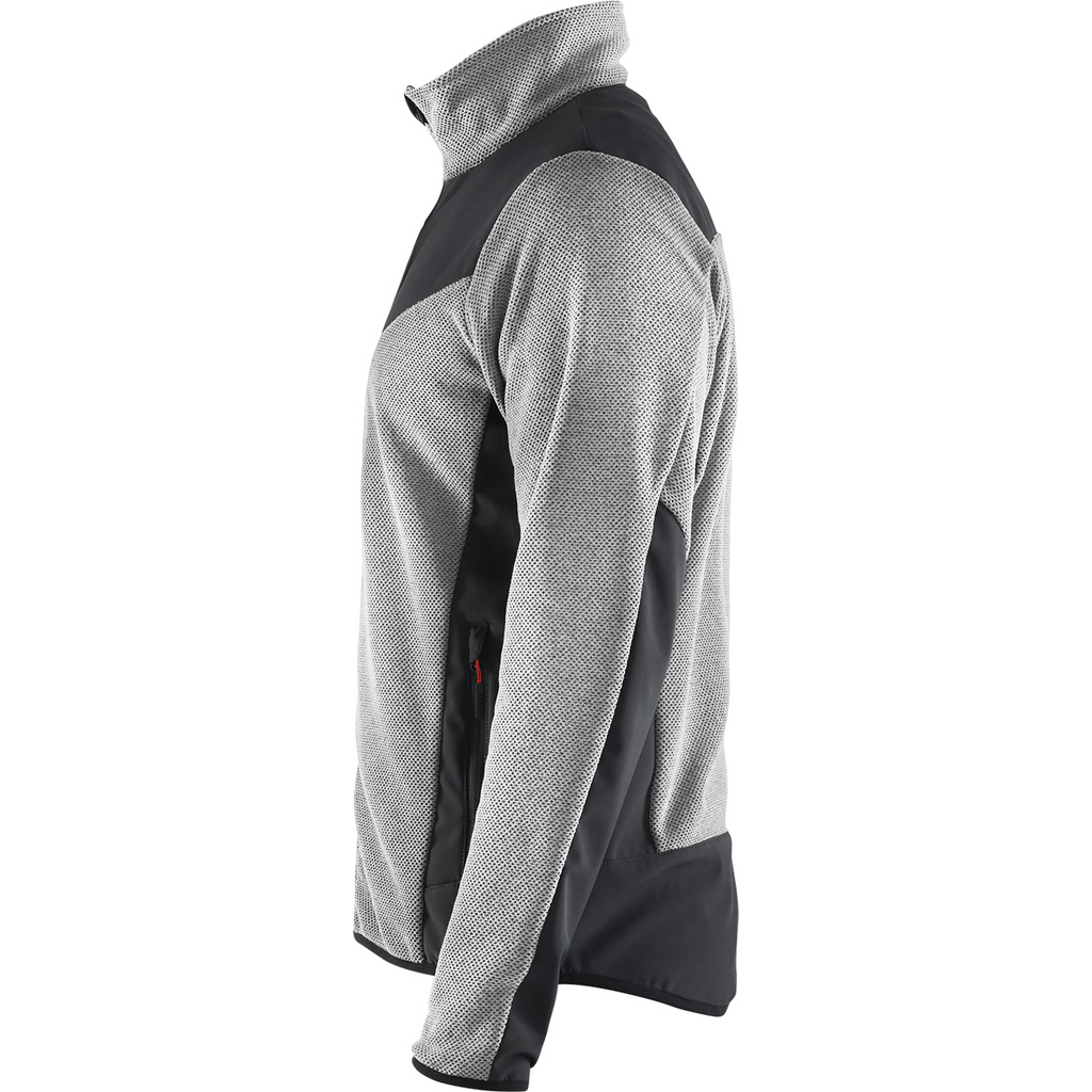 Blaklader Softshell Knitted Jacket, Grey Melange/Black (3)