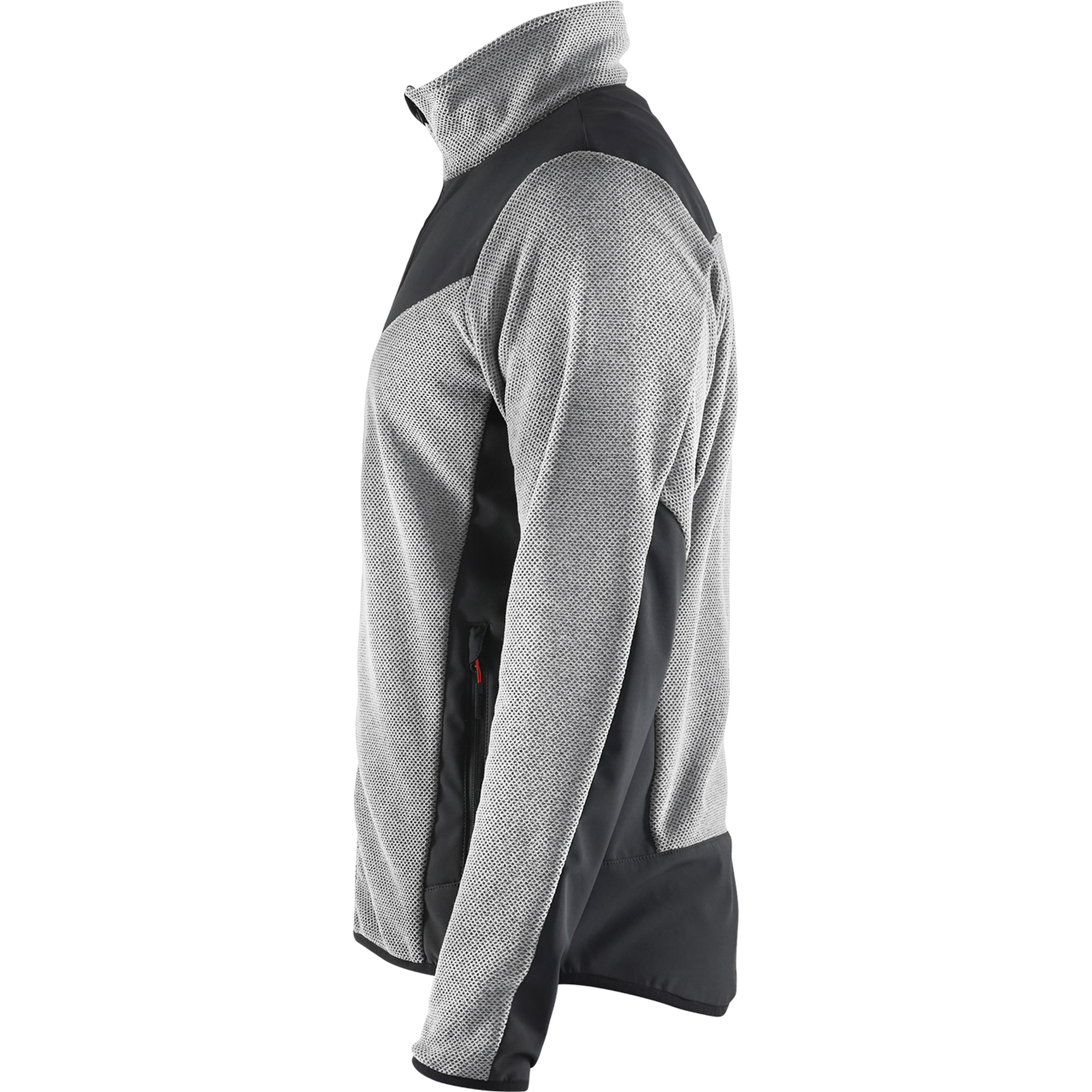 Blaklader Softshell Knitted Jacket, Grey Melange/Black (3)