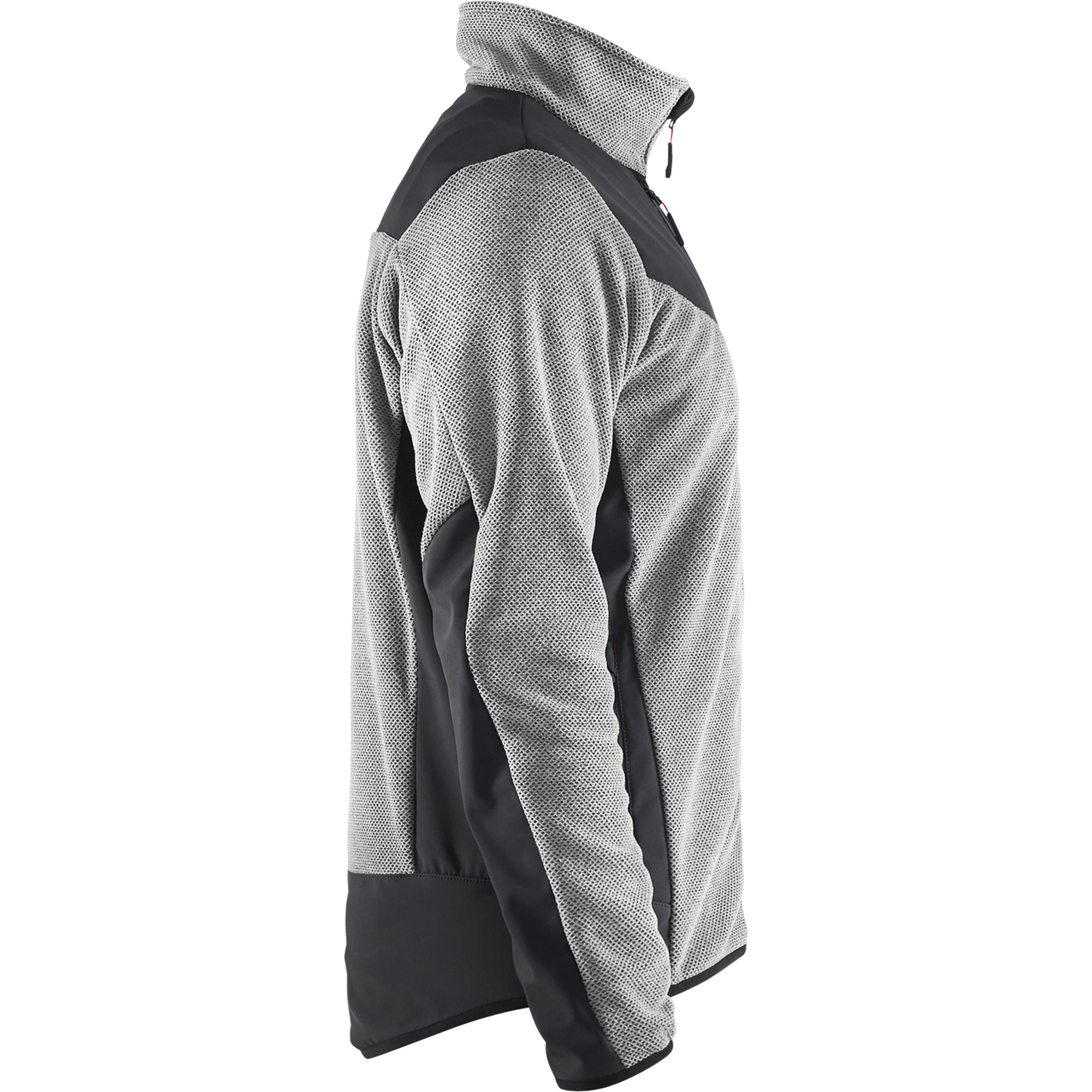 Blaklader Softshell Knitted Jacket, Grey Melange/Black (2)