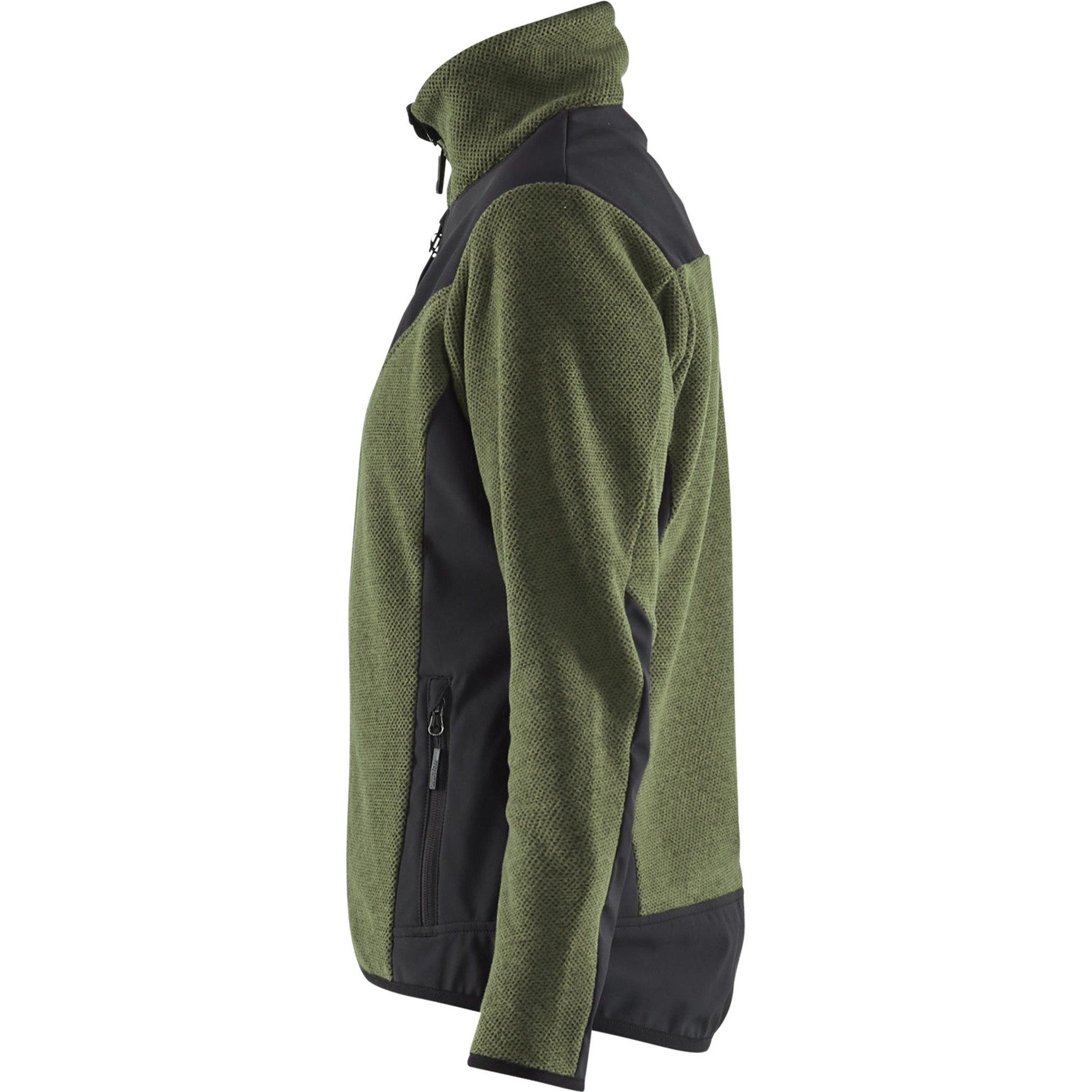 Blaklader Ladies Softshell Knitted Jacket, Autumn Green/Black (3)
