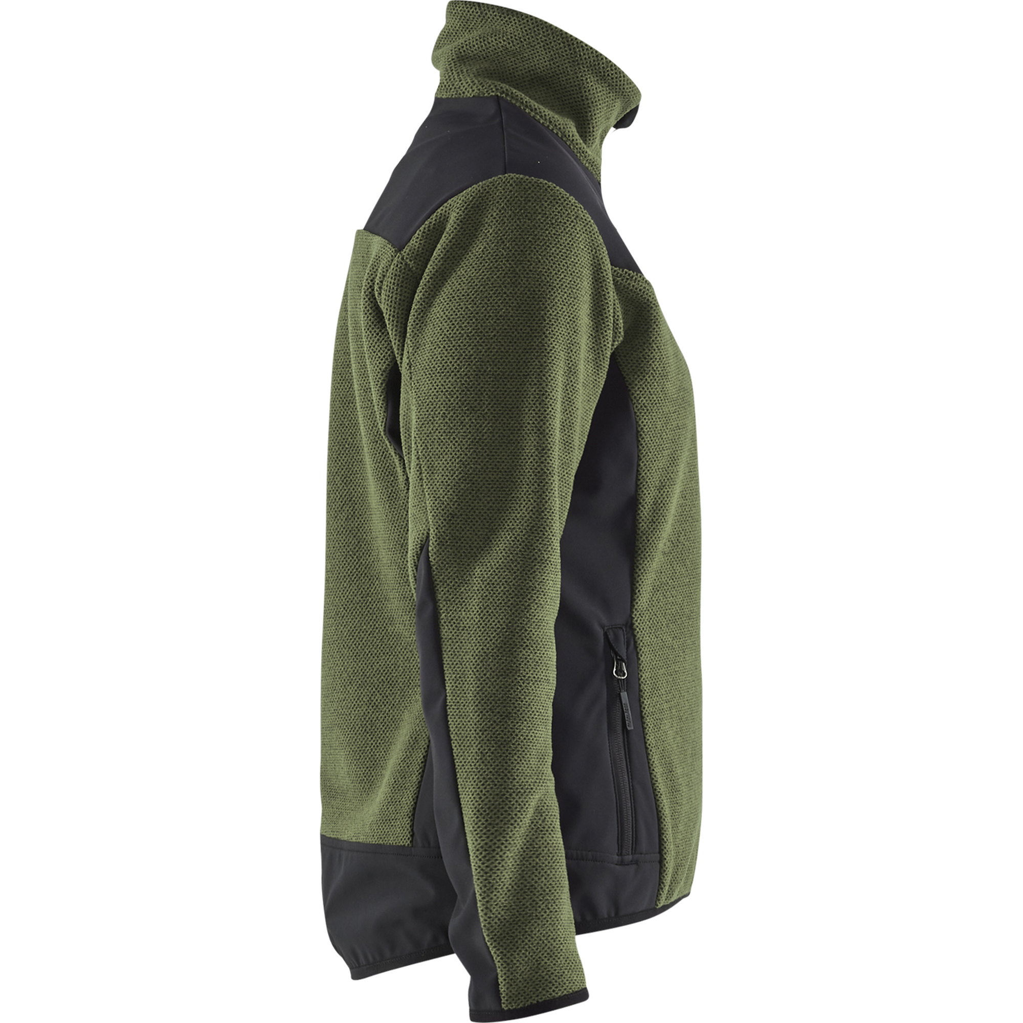 Blaklader Ladies Softshell Knitted Jacket, Autumn Green/Black (2)