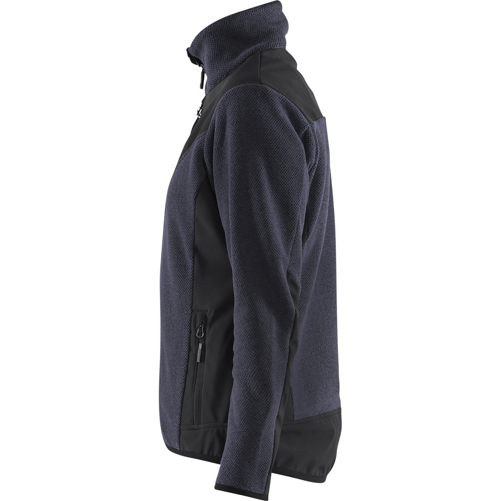 Blaklader Women's Softshell Knitted Jacket, Dark Navy/Black (3)