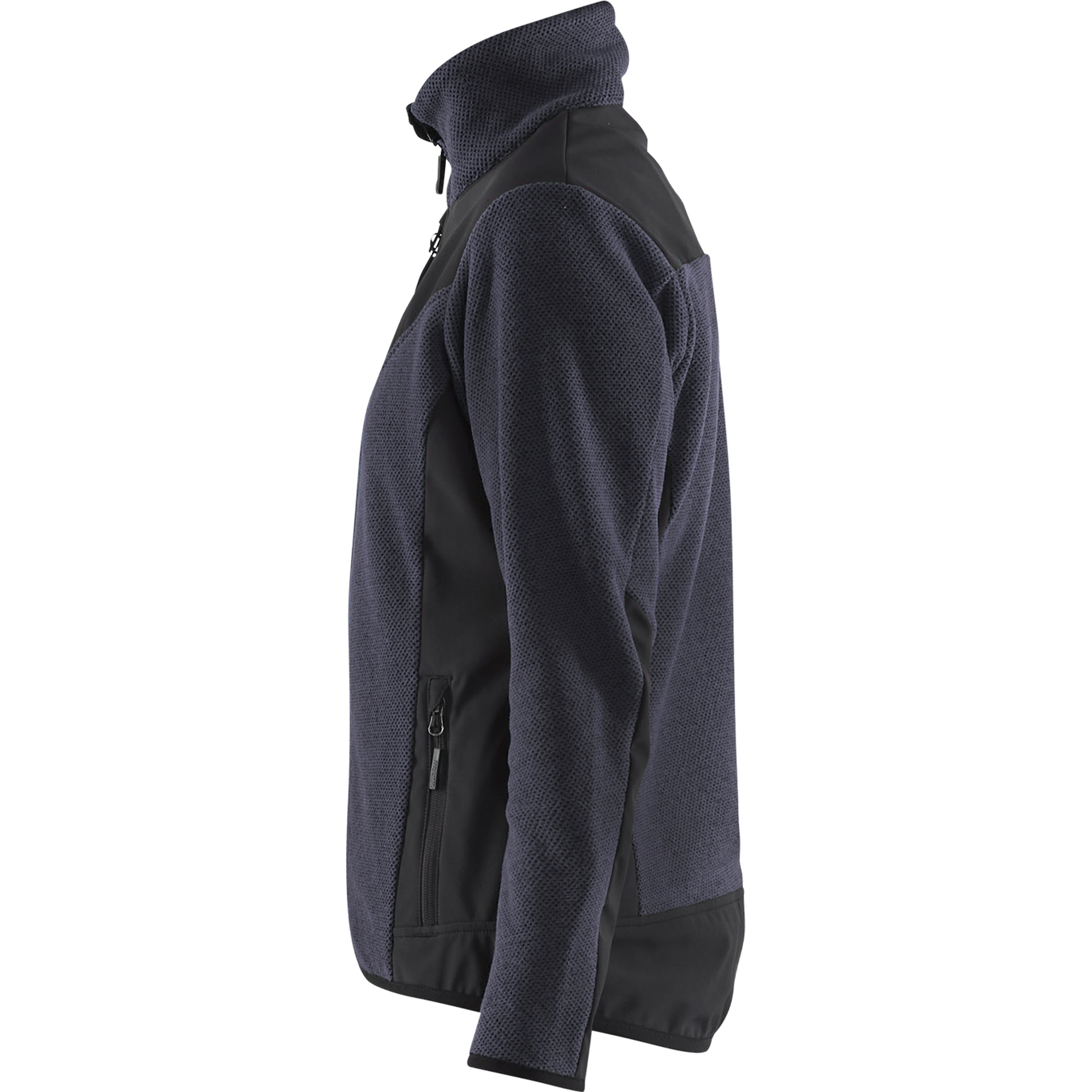Blaklader Women's Softshell Knitted Jacket, Dark Navy/Black (3)