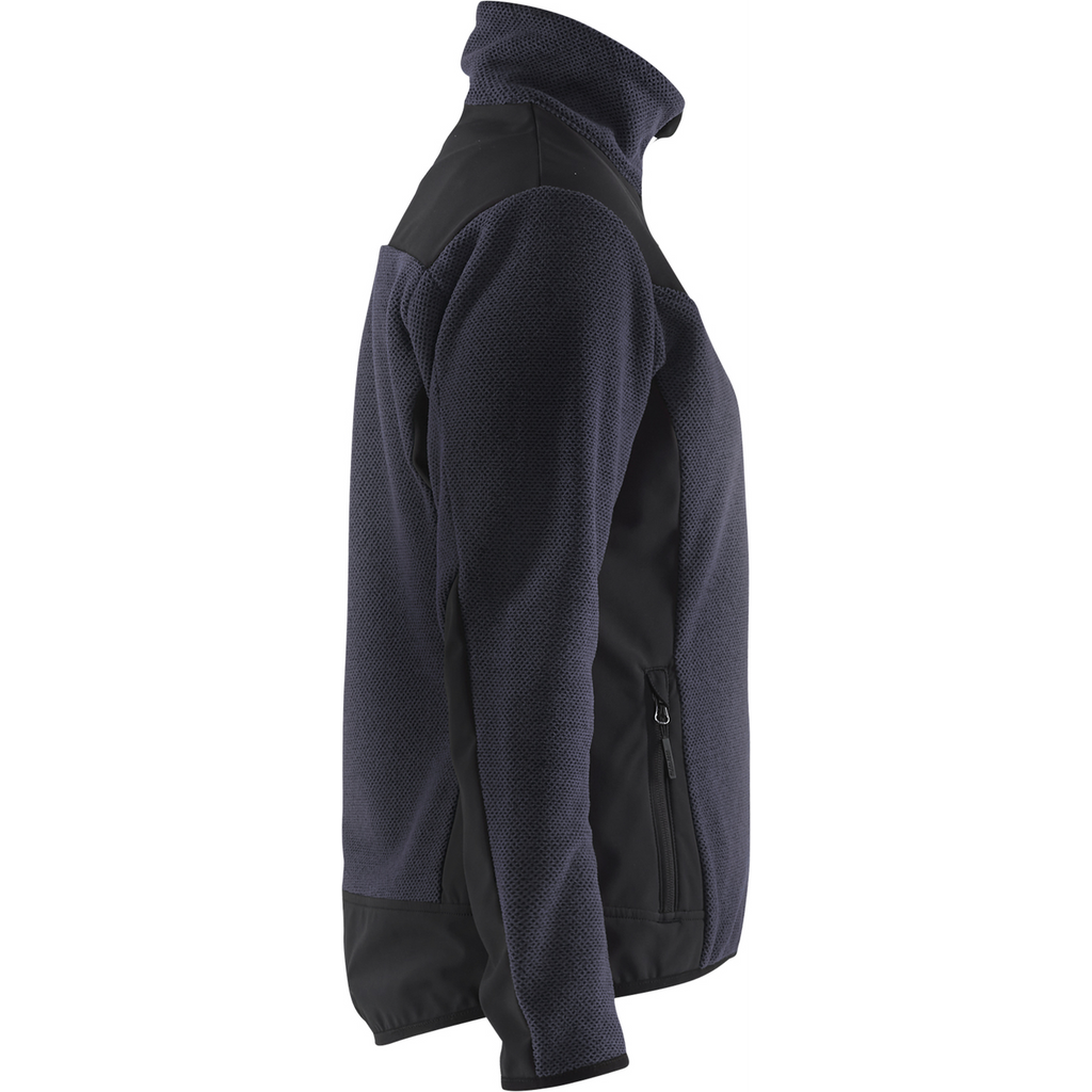 Blaklader Women's Softshell Knitted Jacket, Dark Navy/Black (2)
