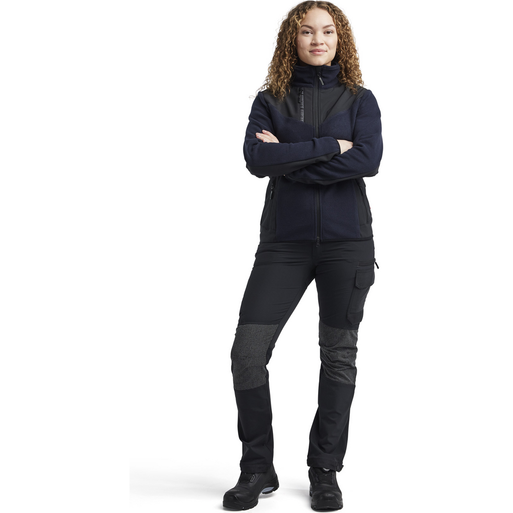 Blaklader Women's Softshell Knitted Jacket, Dark Navy/Black (5)