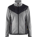 Blaklader Ladies' Softshell Knitted Jacket, Grey Melange/Black