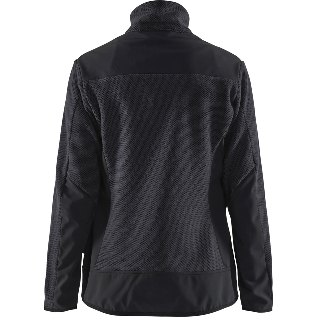 Blaklader Women's Softshell Knitted Jacket, Dark Grey/Black (4)