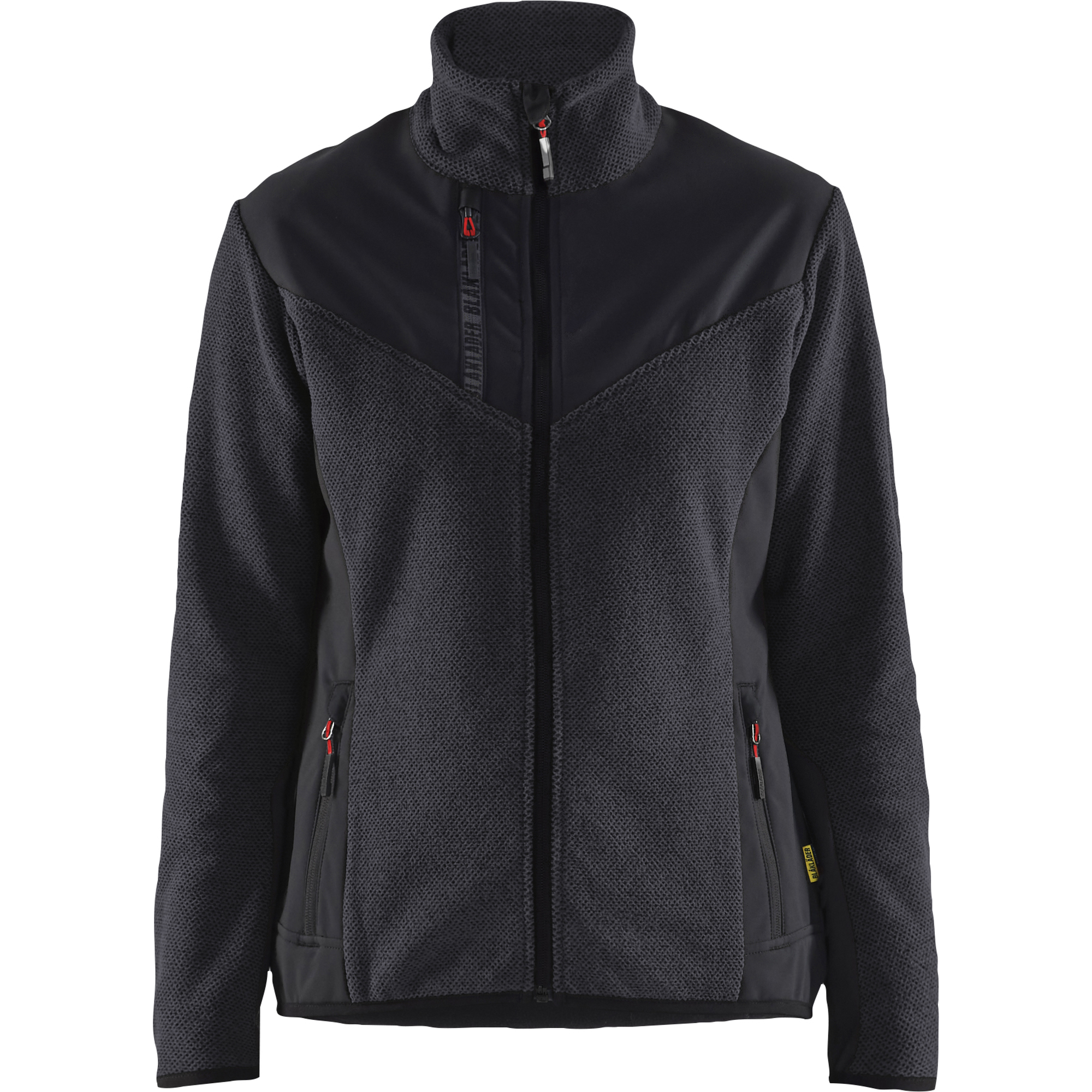 Blaklader Women's Softshell Knitted Jacket, Dark Grey/Black