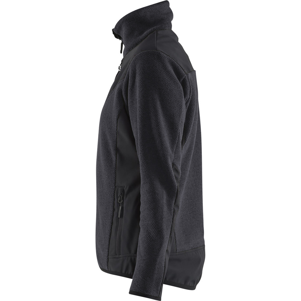 Blaklader Women's Softshell Knitted Jacket, Dark Grey/Black (3)