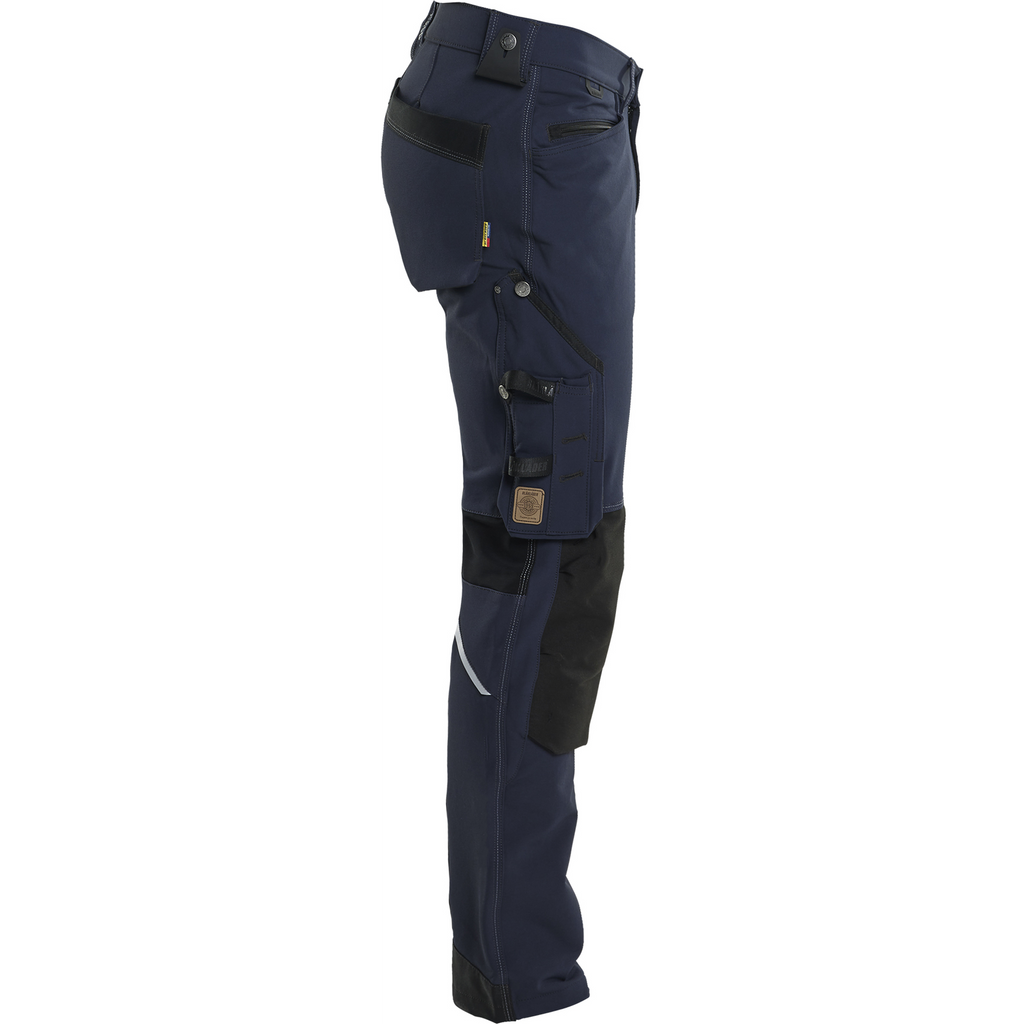 Blaklader X1900 4-Way Stretch Craftsman Work Trousers, Dark Navy/Black (2)
