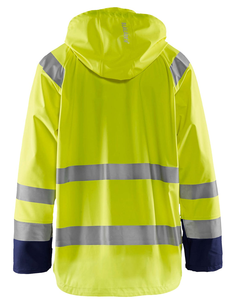 Blaklader High Vis Rain Jacket, Yellow/Navy Blue (7)