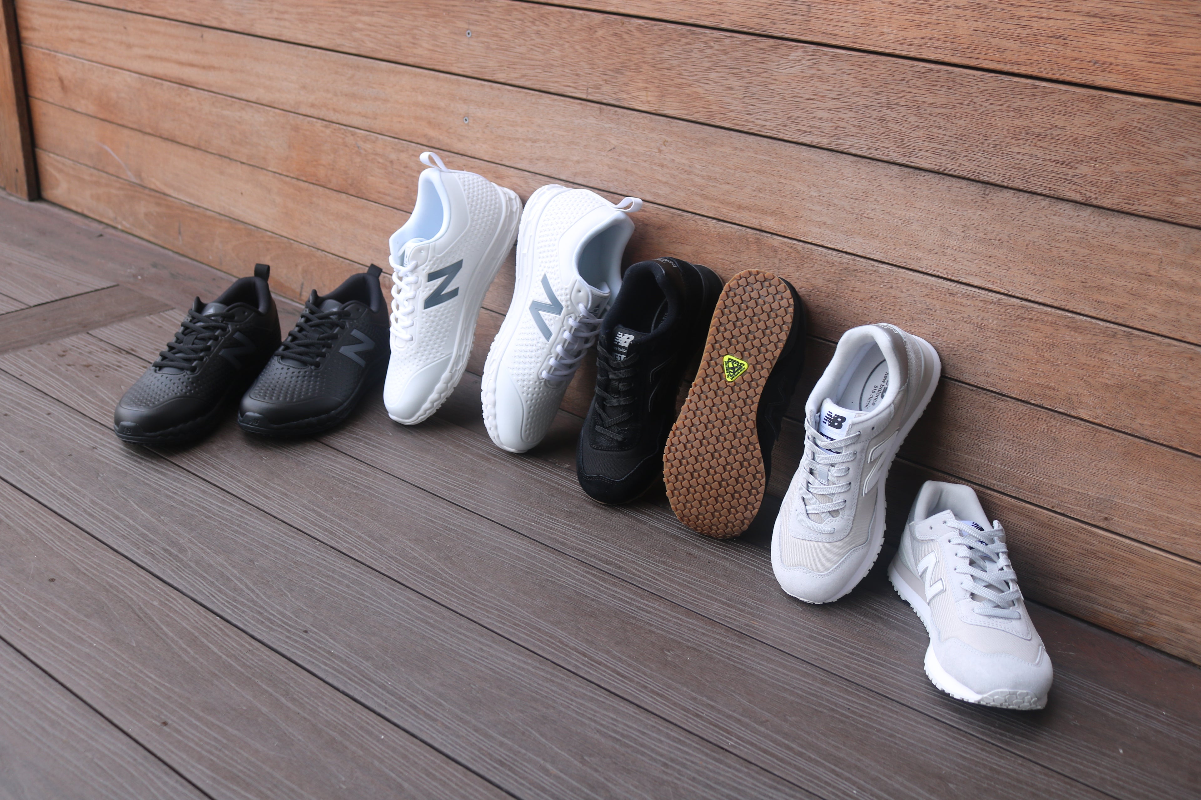 New Balance 515 SR Womens Occupational Shoes OB E HRO SRC White (9)