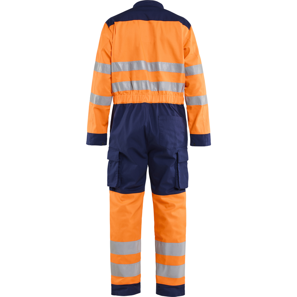 Blaklader High Vis Overall, High Vis Orange/Navy Blue (4)