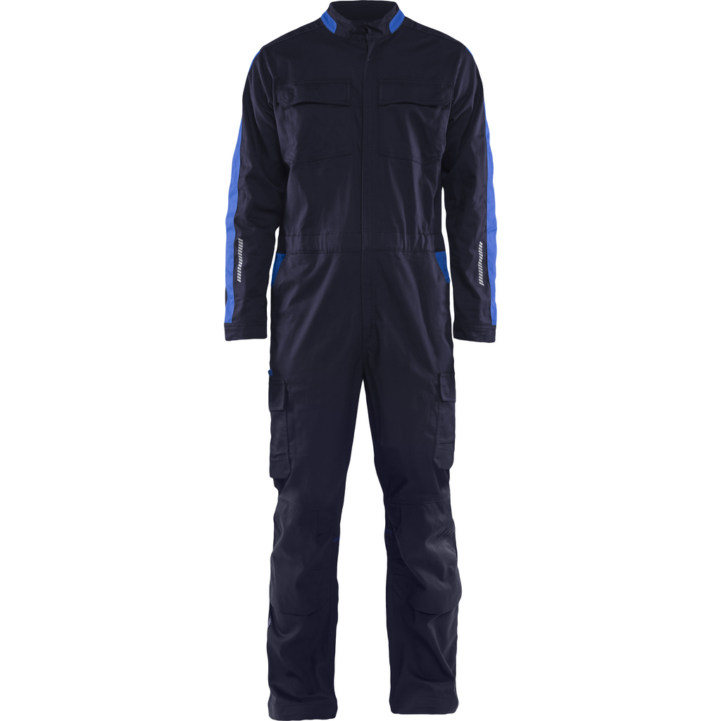 Blaklader Industrial Stretch Coverall, Navy/Royal Blue