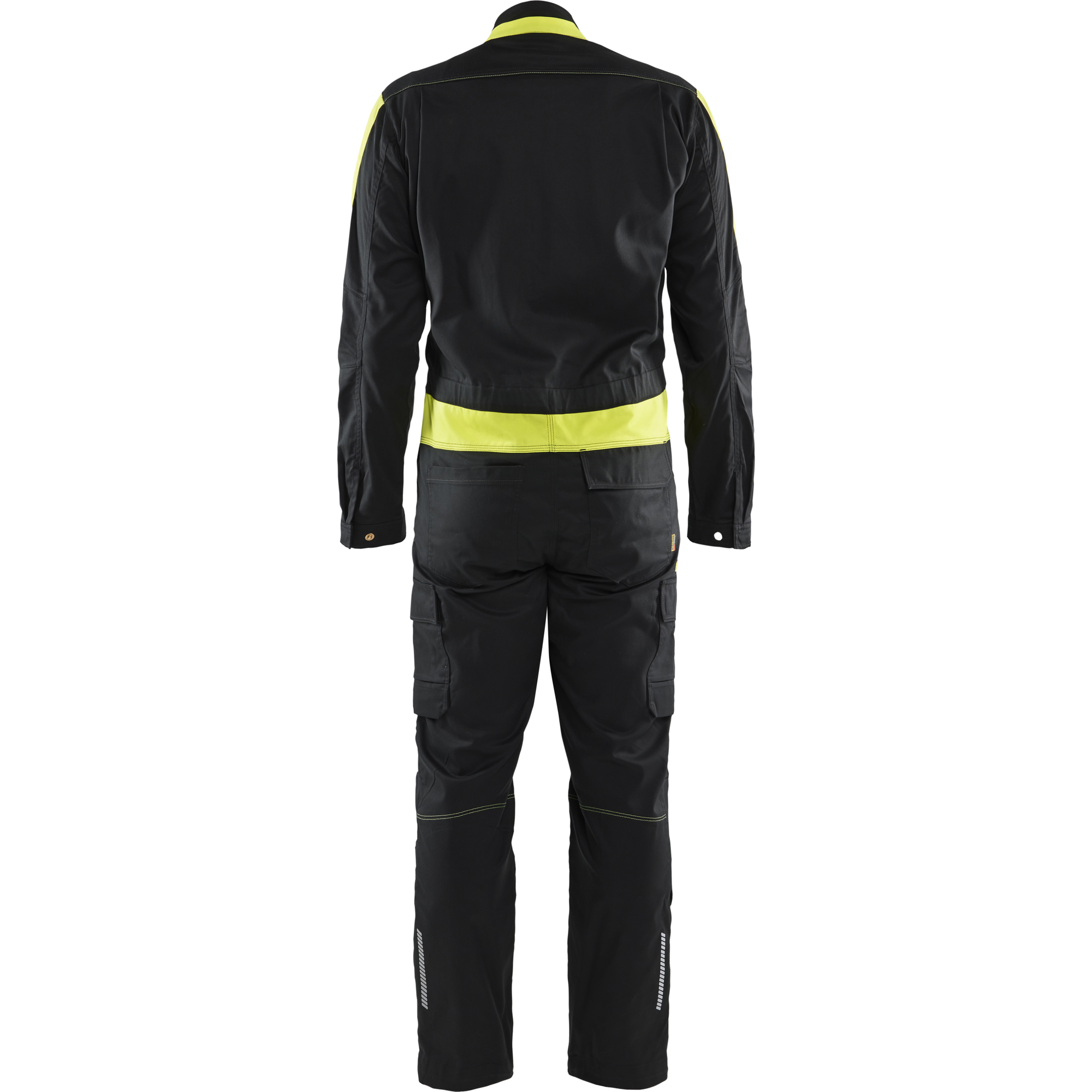 Blaklader Industrial Stretch Coverall, Black/Yellow (4)