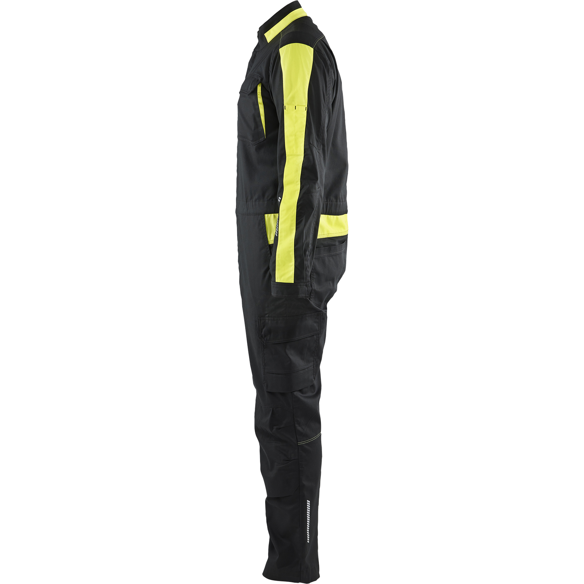 Blaklader Industrial Stretch Coverall, Black/Yellow (3)