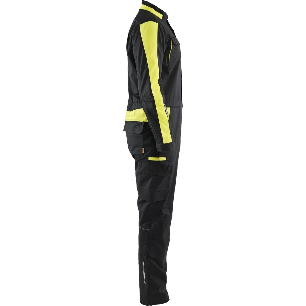 Blaklader Industrial Stretch Coverall, Black/Yellow (2)