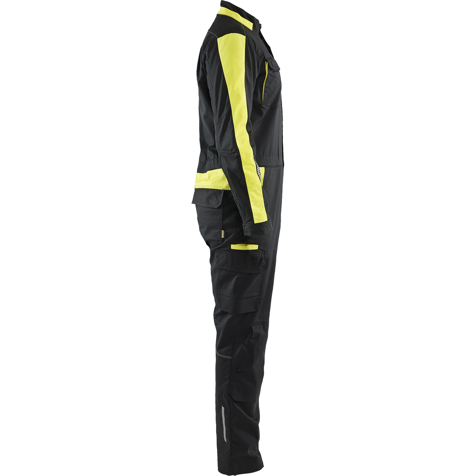 Blaklader Industrial Stretch Coverall, Black/Yellow (2)