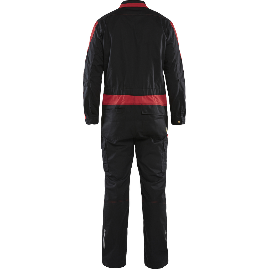 Blaklader Industrial Stretch Coverall, Black/Red (4)