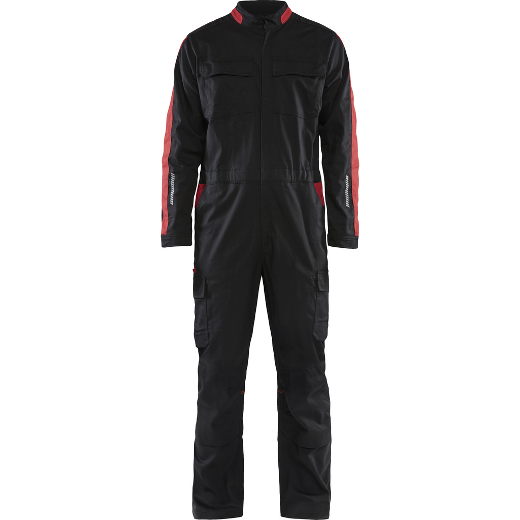 Blaklader Industrial Stretch Coverall, Black/Red