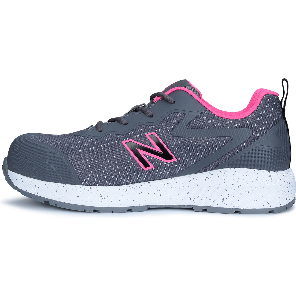 New Balance Logic Womens Safety Shoes S1 PL HRO SR FO Grey/pink (3)