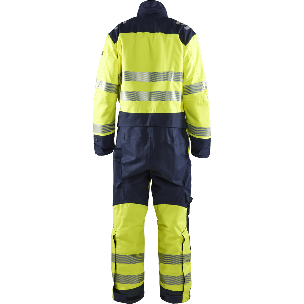 Blaklader Multi-Norm Winter Coverall, Yellow/Navy Blue (4)