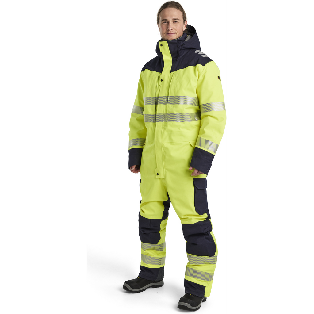 Blaklader Multi-Norm Winter Coverall, Yellow/Navy Blue (5)