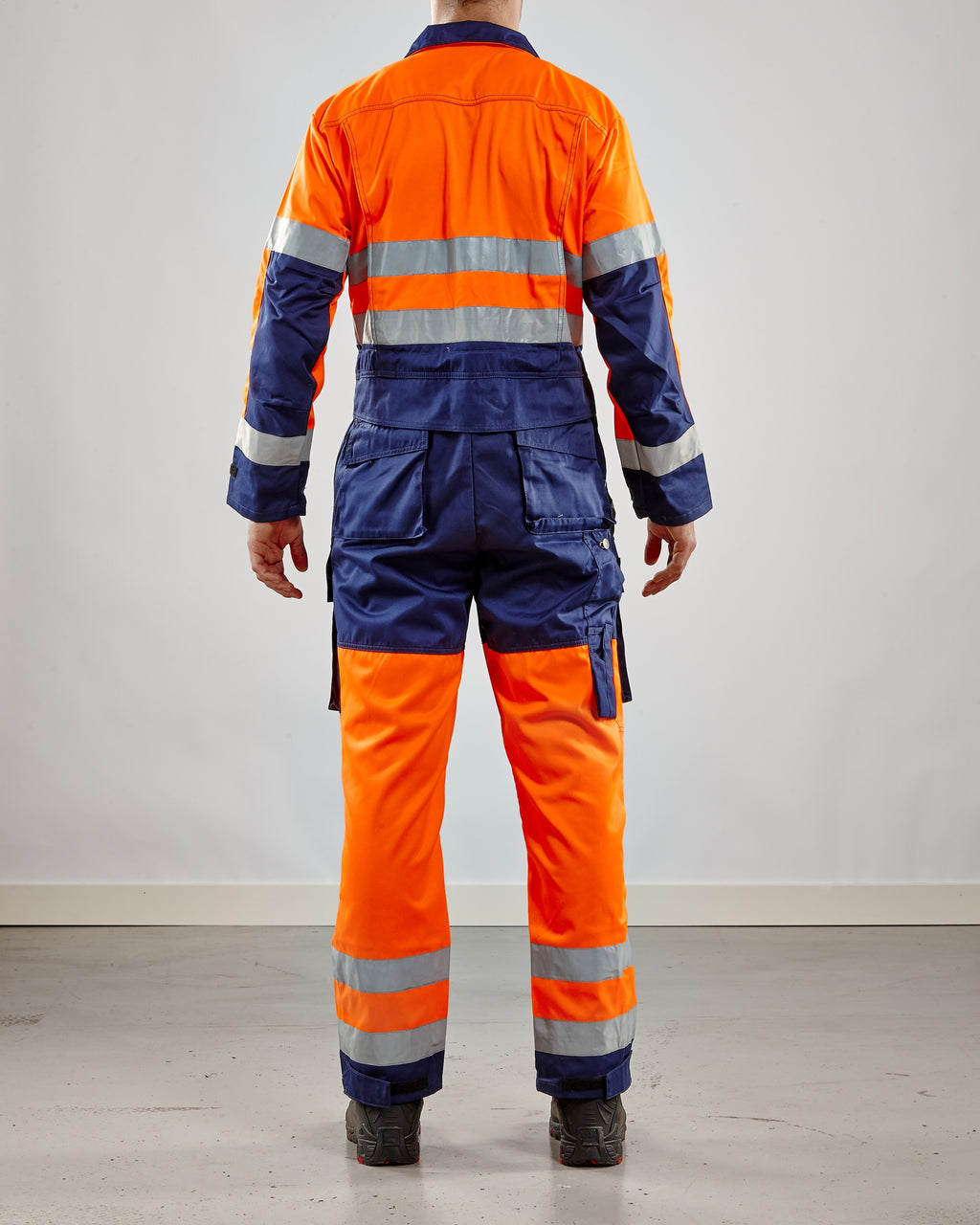 Blaklader High Vis Coverall, Orange/Navy (5)