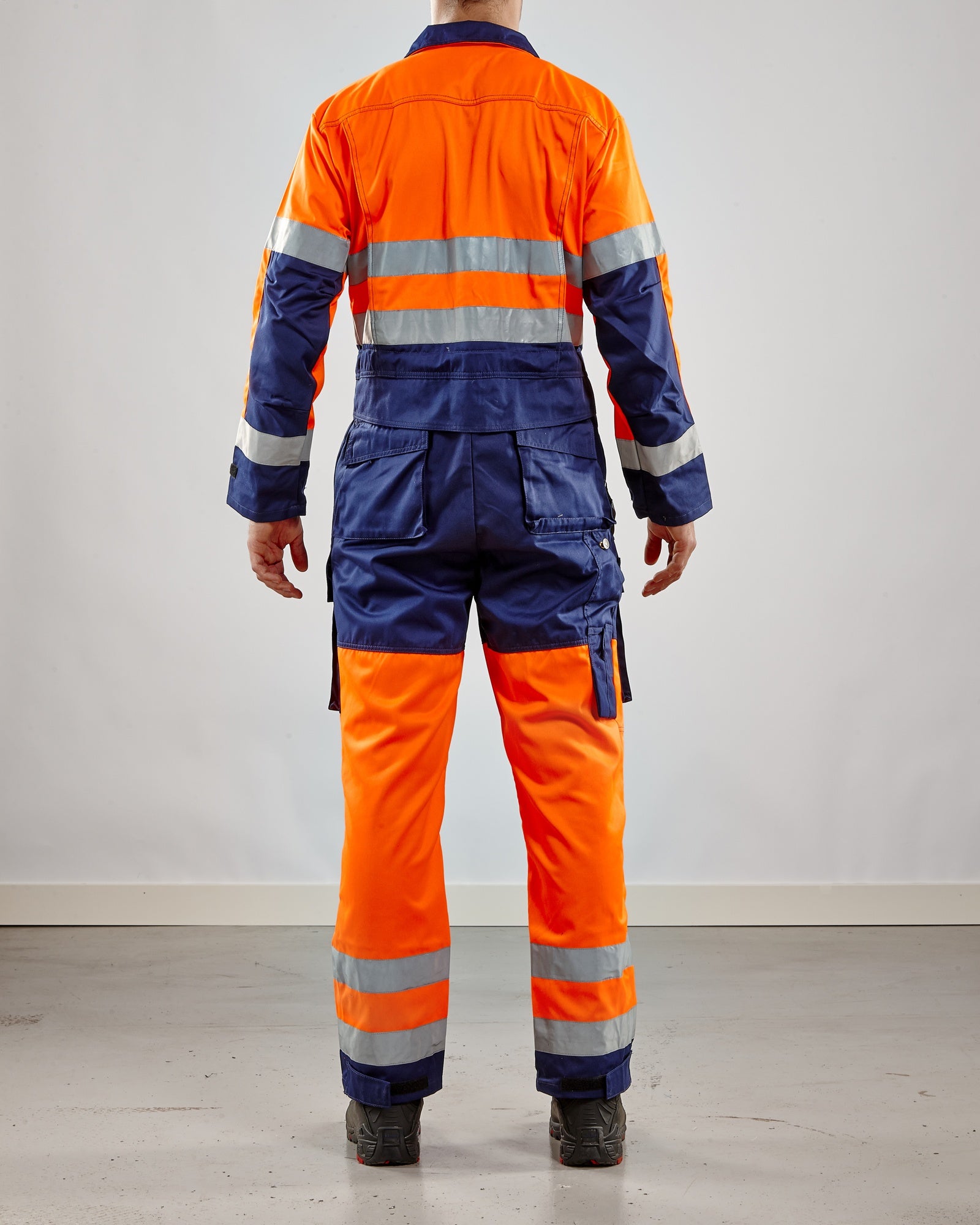 Blaklader High Vis Coverall, Orange/Navy (5)