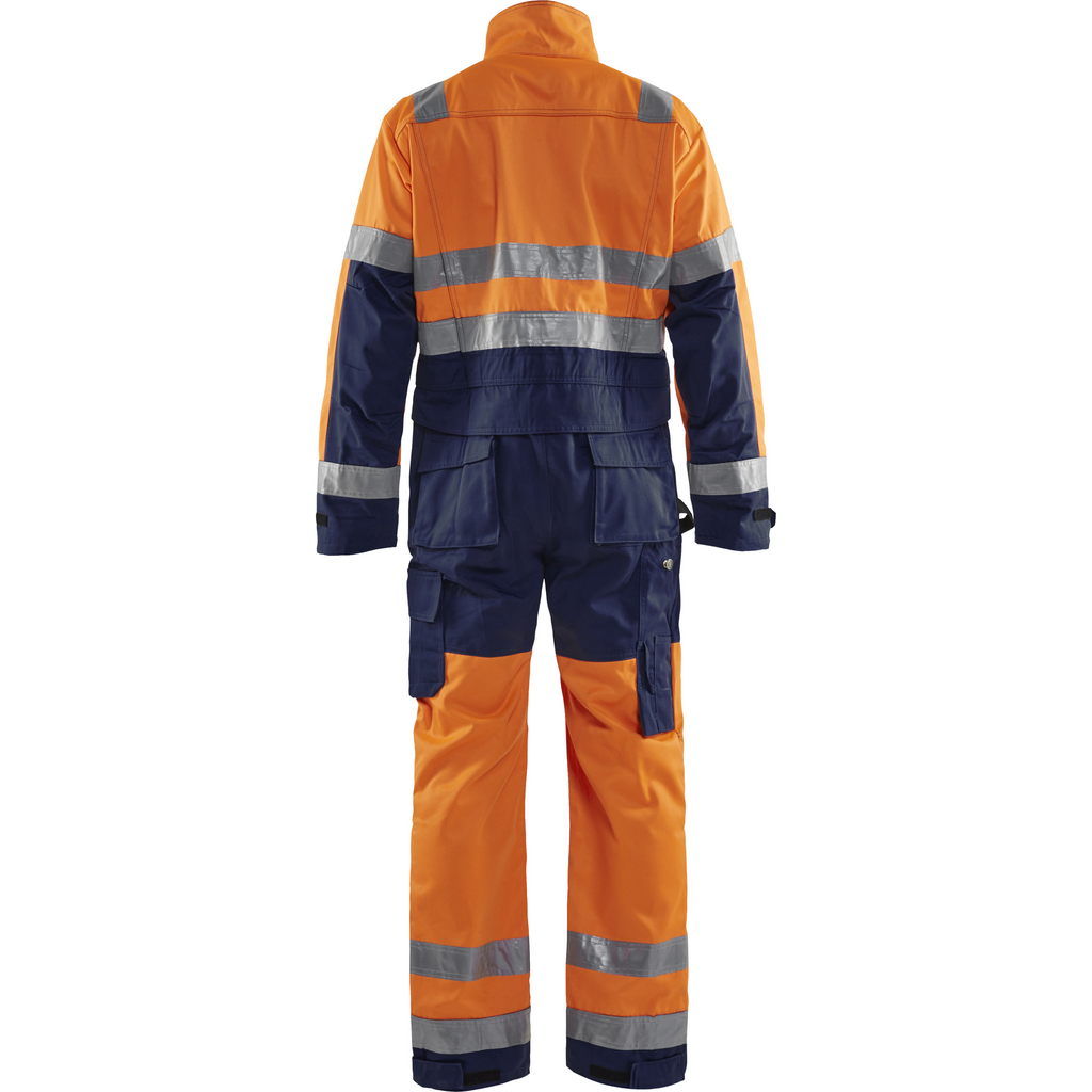 Blaklader High Vis Coverall, Orange/Navy (4)