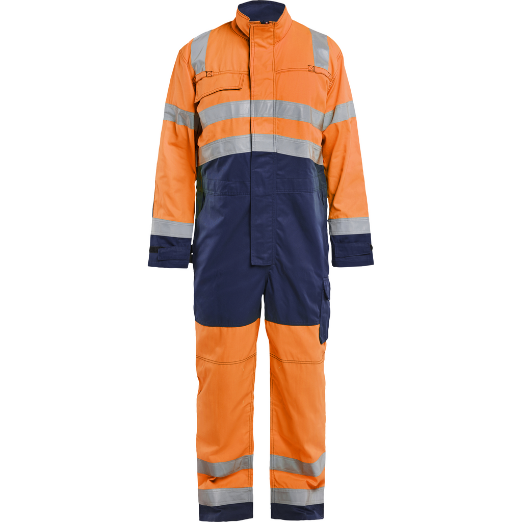 Blaklader High Vis Coverall, Orange/Navy