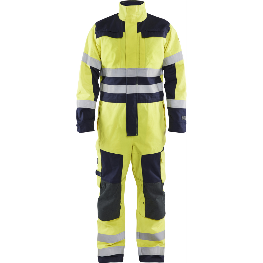Blaklader Multinorm Coverall, Yellow/Navy Blue