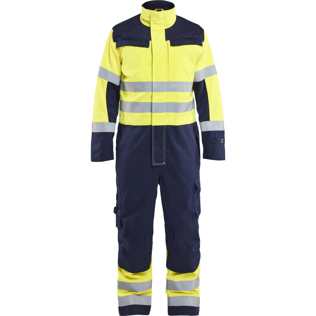 Blaklader Multinorm Coverall, Yellow/Navy Blue