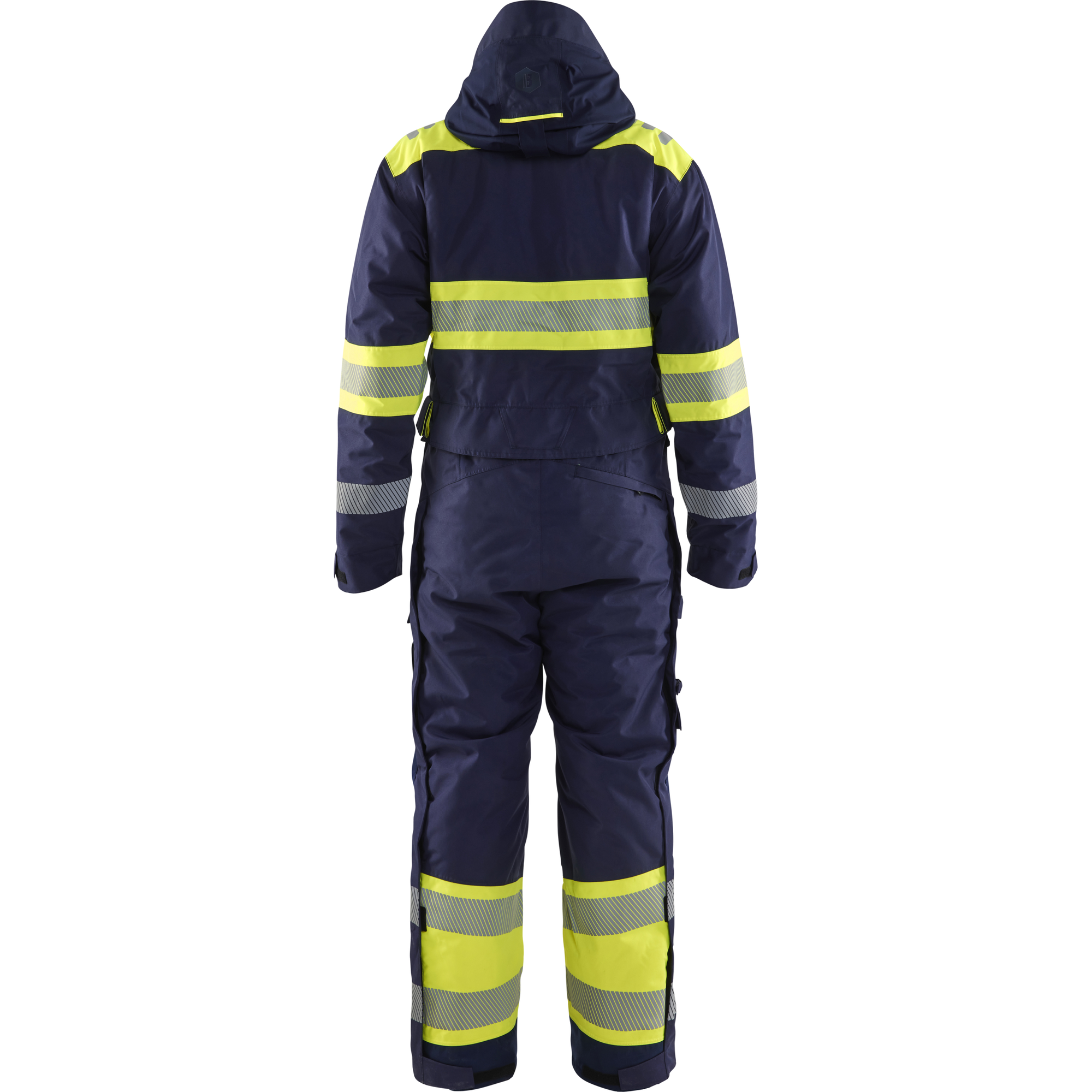 Blaklader High Vis Winter Coverall, Navy/Yellow (4)