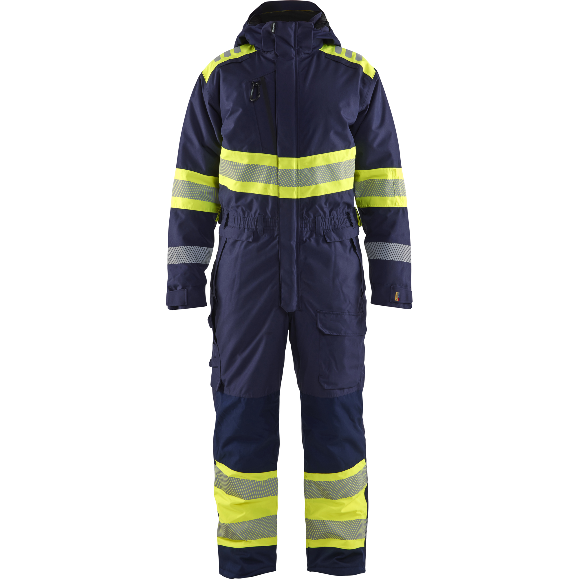 Blaklader High Vis Winter Coverall, Navy/Yellow