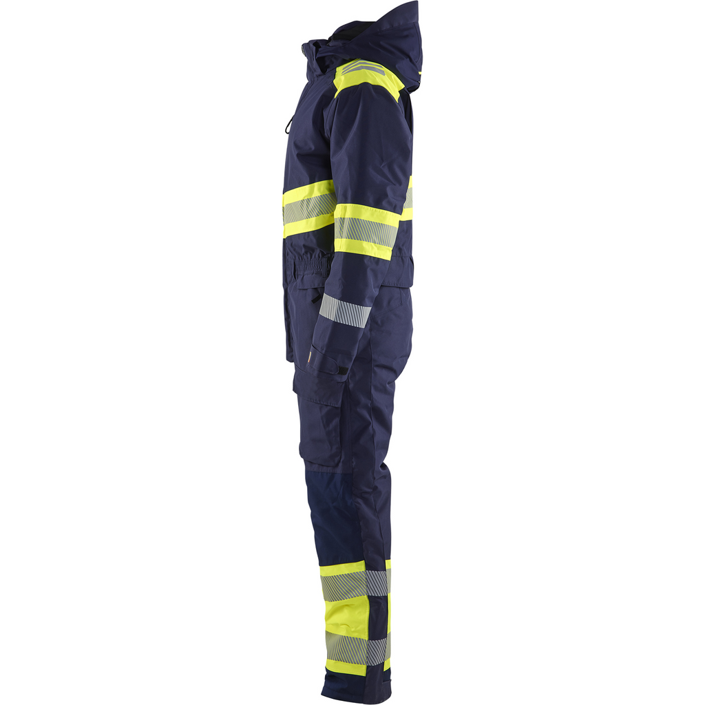 Blaklader High Vis Winter Coverall, Navy/Yellow (3)
