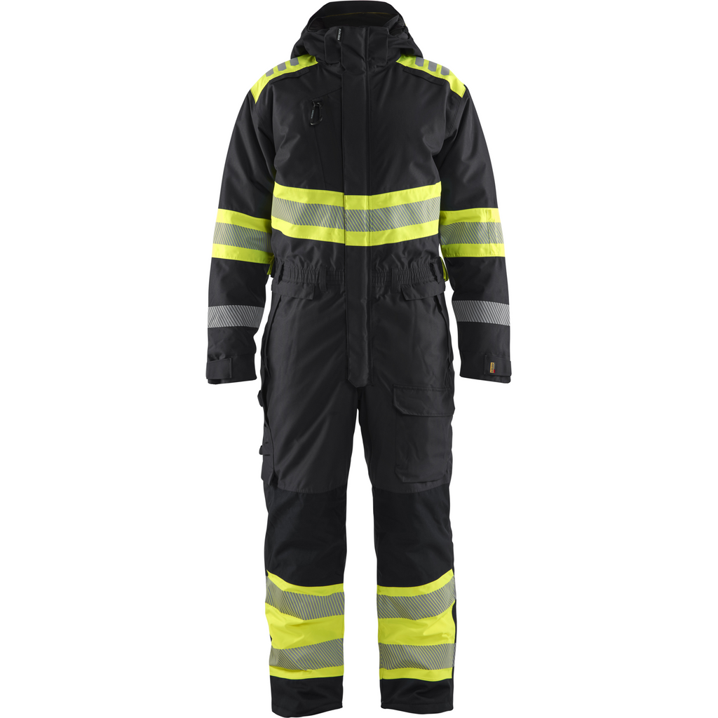 Blaklader Hi-Vis Winter Coverall, Black/Yellow
