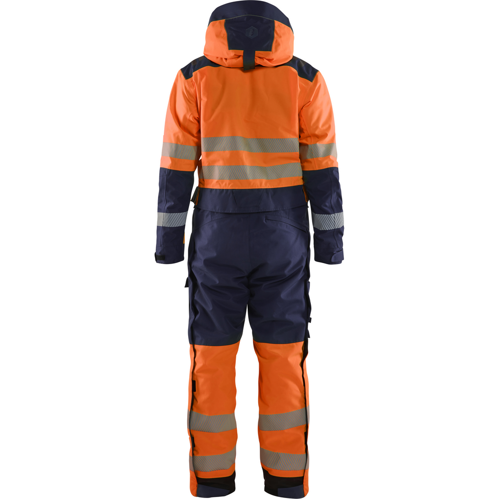 Blaklader High Vis Winter Coverall, Orange/Navy (4)