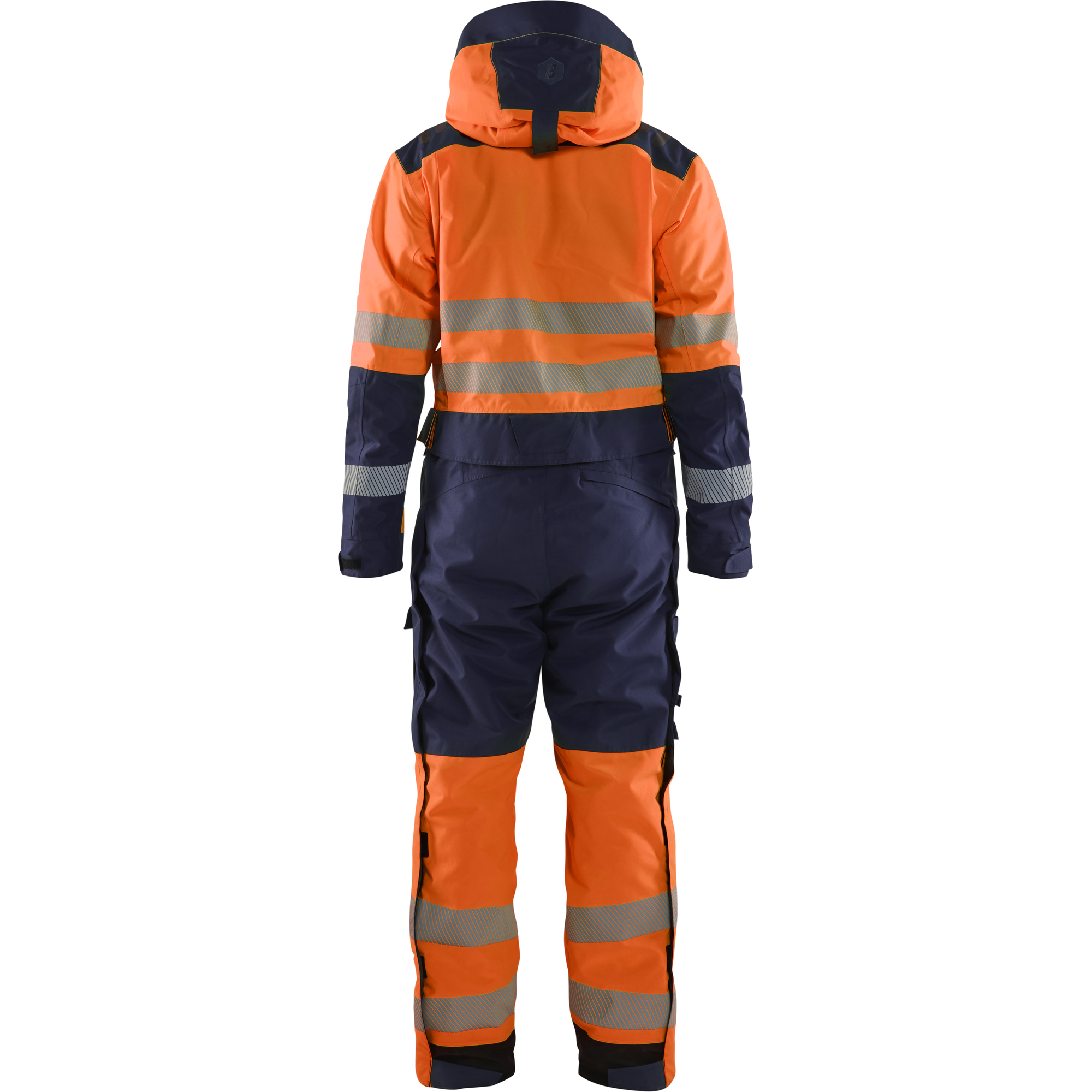 Blaklader High Vis Winter Coverall, Orange/Navy (4)