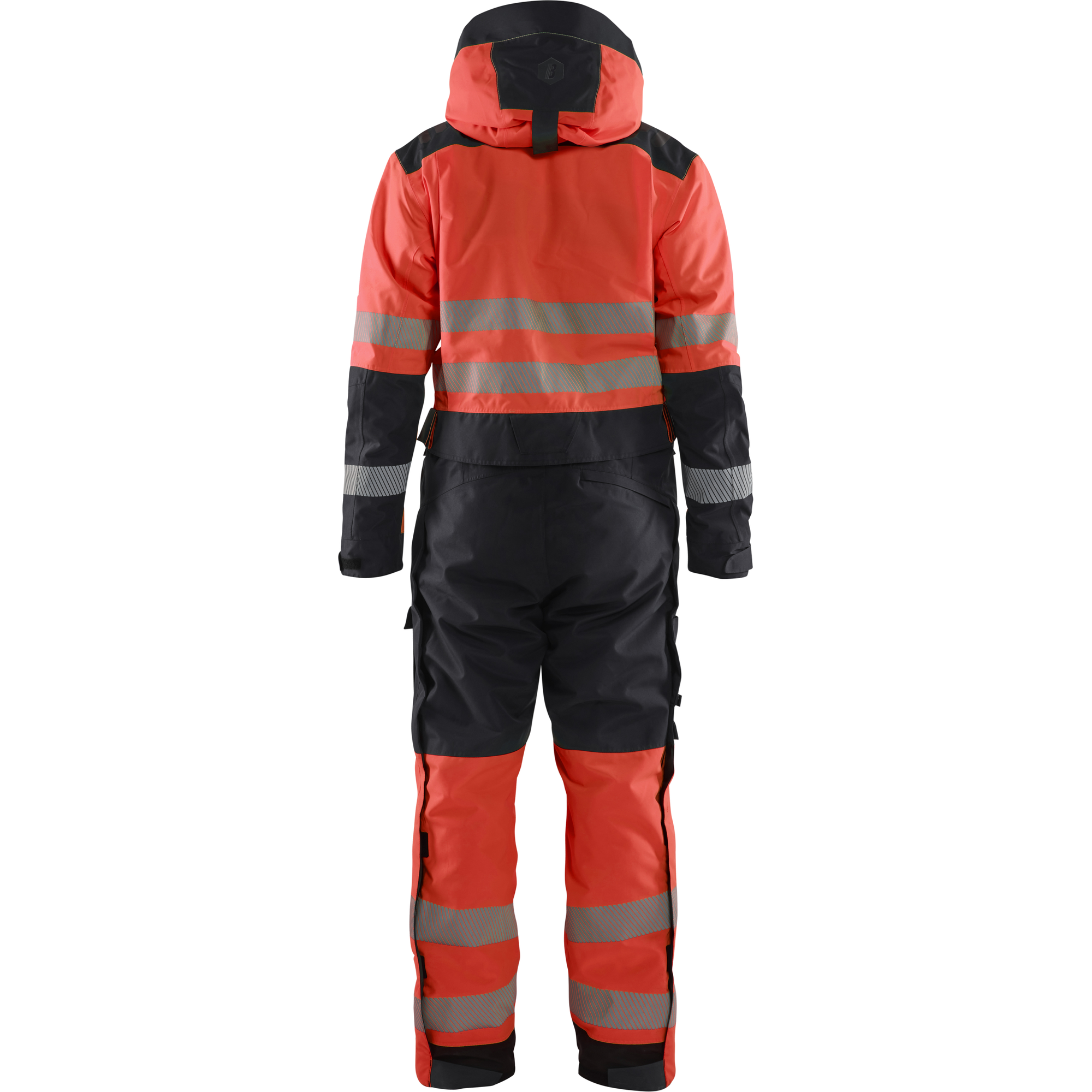 Blaklader High Vis Winter Coverall, Red/Black (4)